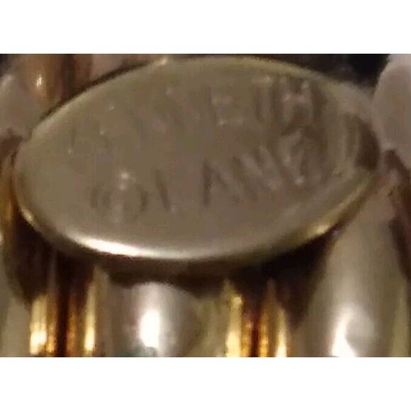 Vintage Earrings Kenneth Jay Lane Pirced Louped Circles Goltone Signed Chunky - Picture 6 of 7